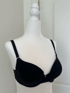NWT Passionata Chantelle Lace Smooth Cup T-Shirt Black Bra 32C